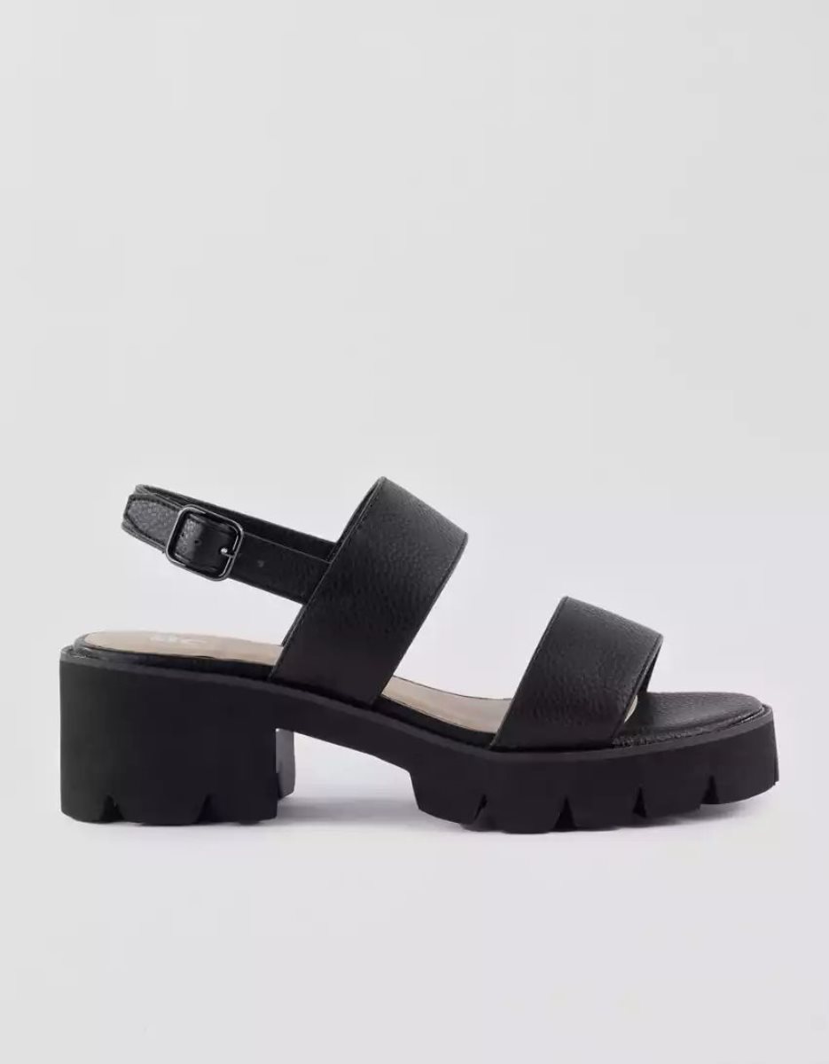 Compensées American Eagle BC Footwear Left Unsaid Plateforme Sandal Noir Femme | FJQ-11789195